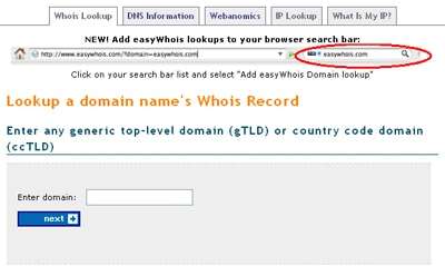 easyWhois
