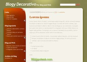 plantilla blogy decorativo