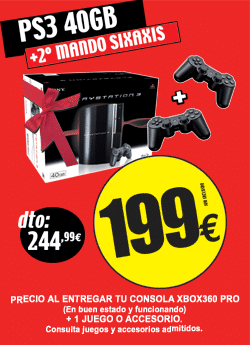 oferta ps3 199euros
