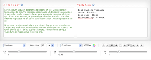 CSS Type Set