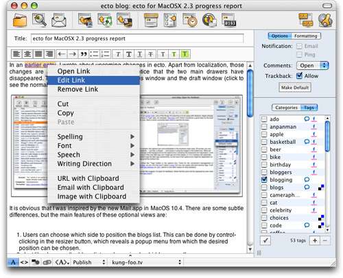 Desktop Blogging