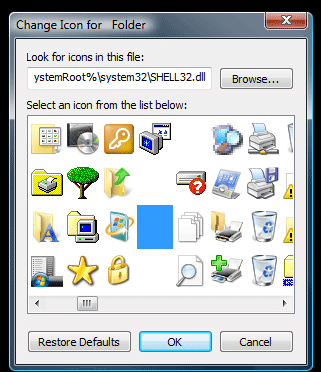Invisible-folder-windows