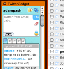 Twittergadget