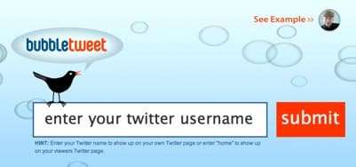 bubbletweet