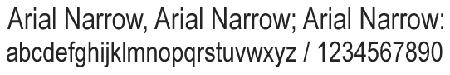 arial-narrow