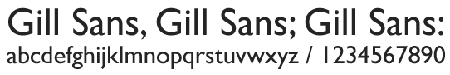 gill-sans