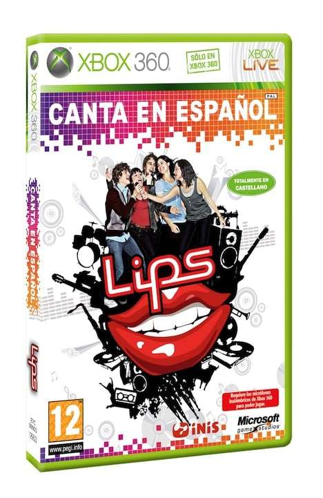 Caratula Lips Canta en Español 3D - Juego Caratula Lips Canta en Español 3D - Juego