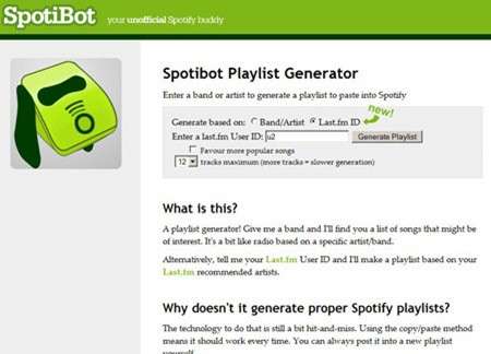 spotibot last.fm spotify