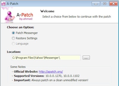 A Patch Yahoo Messenger