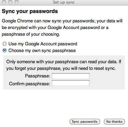 Chrome pass