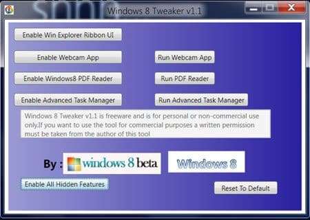 Windows 8 Tweaker