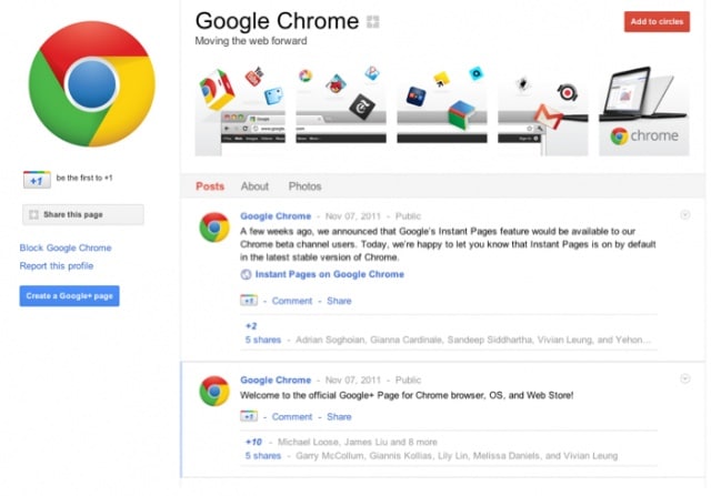 google plus empresas