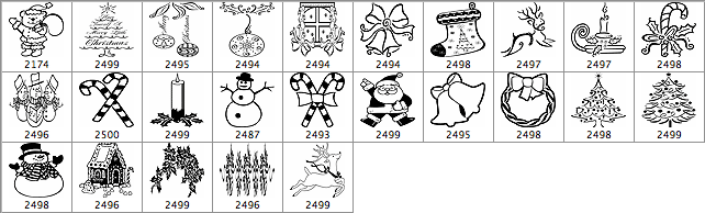 brushes adornos navidad 02
