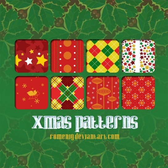 pattern photoshop navidad