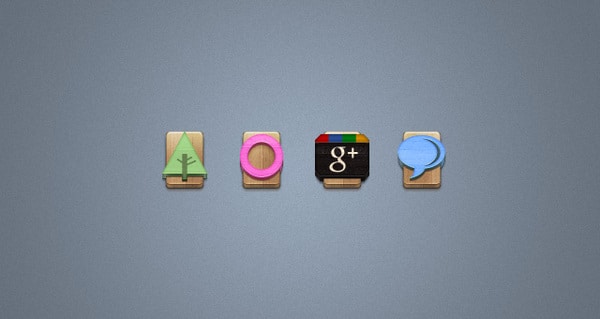 iconos redes sociales de madera 3