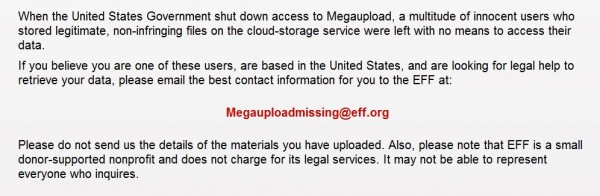 Megaupload recuperar archivos