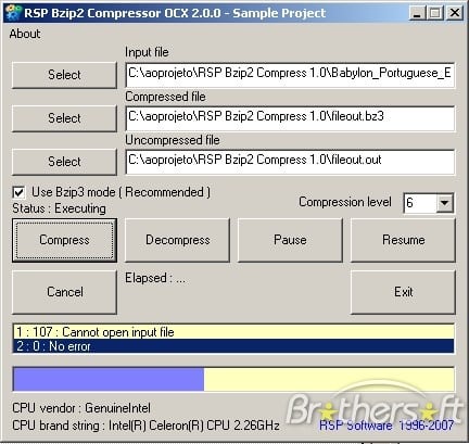 compresor bzip 2