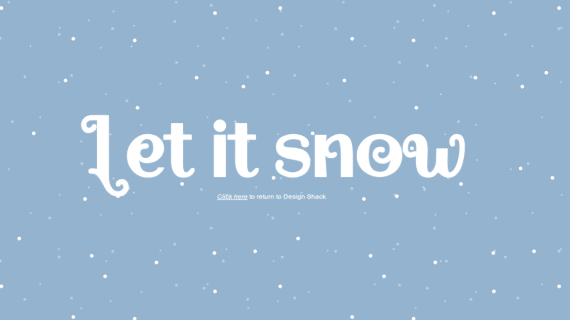 Let it snow