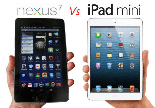 nexus 7 vs ipad mini 2