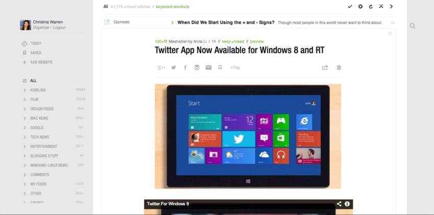 feedly-screenshot