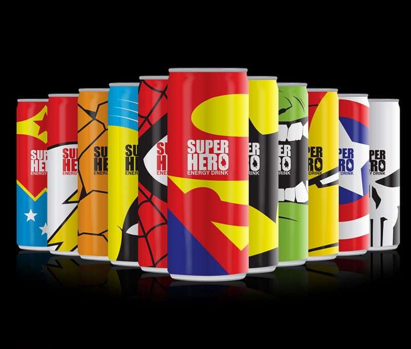 Un diseño heroico para una bebida energética 6 SuperHero-Diseño-1