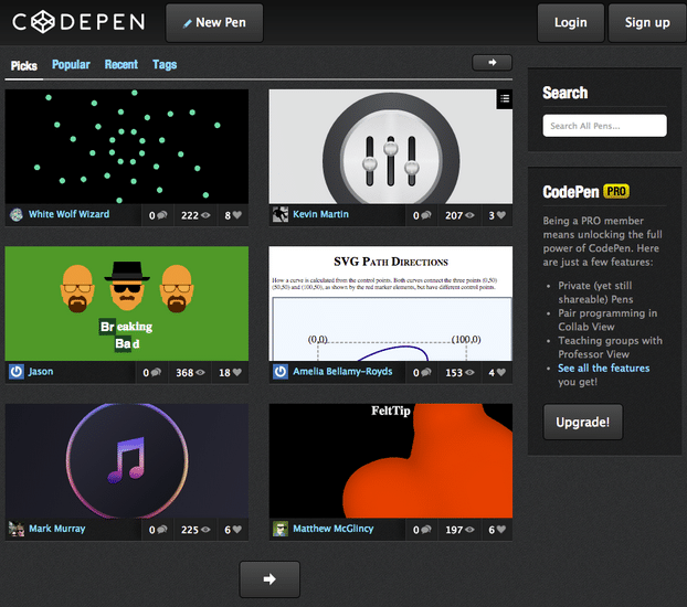 codepen-inspiracion-plataforma-de-trabajo-y-desarrollo