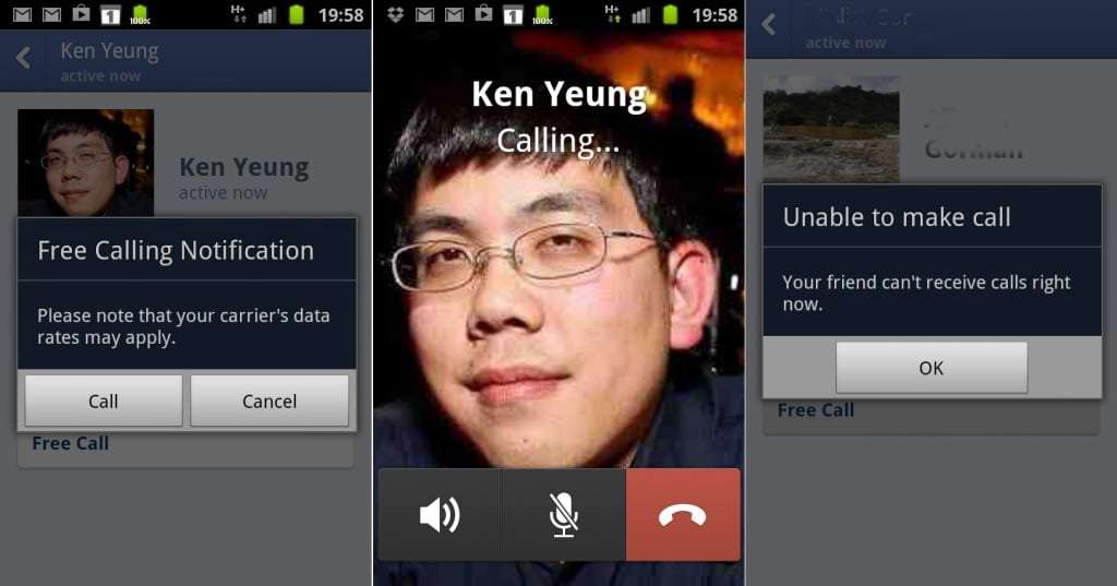 Facebook Messenger VoIP 2