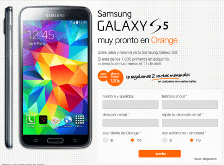 Samsung Galaxy S5 Orange 1