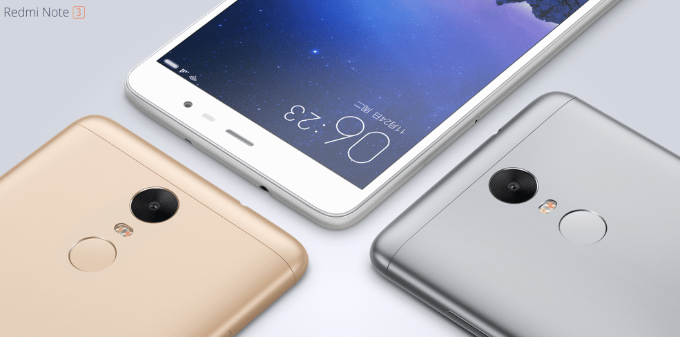 xiaomi Redmi Note 3 - colores disponibles