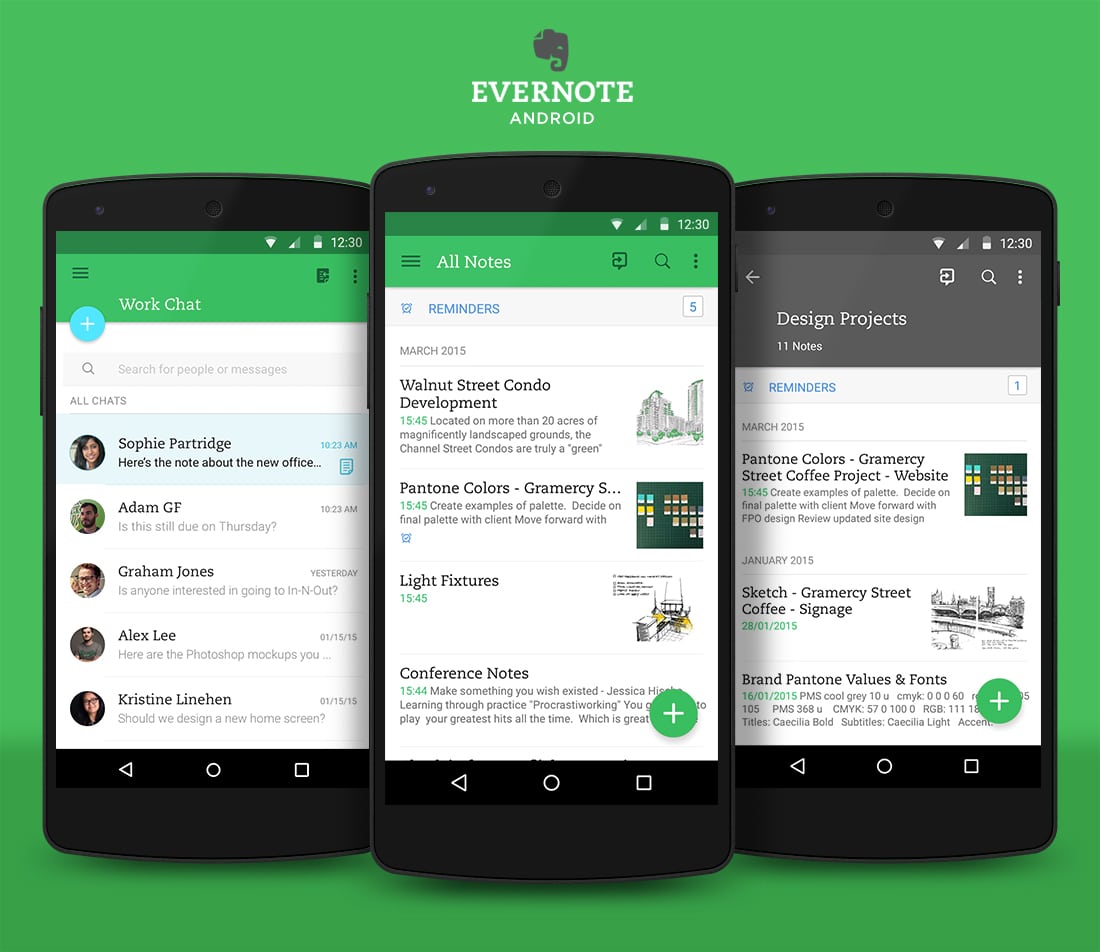 aplicaciones Android - evernote