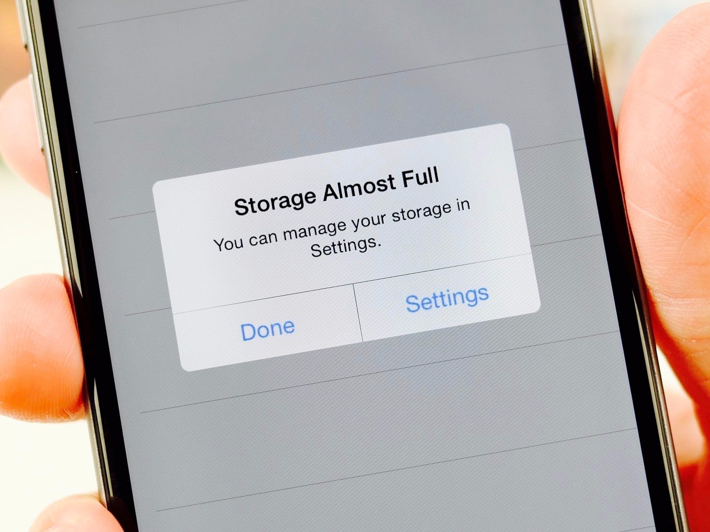 liberar espacio de tu iphone - almacenamiento lleno